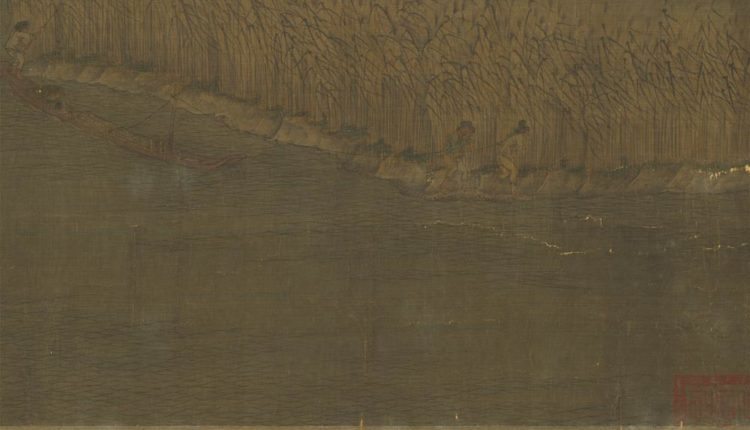 五代南唐趙幹江行初雪圖　卷