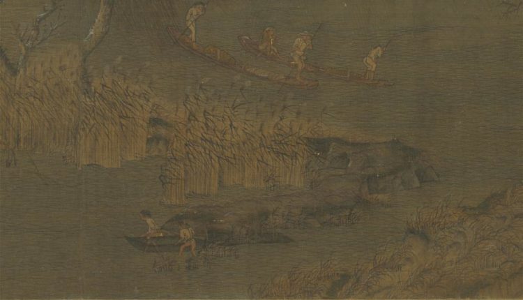 五代南唐趙幹江行初雪圖　卷