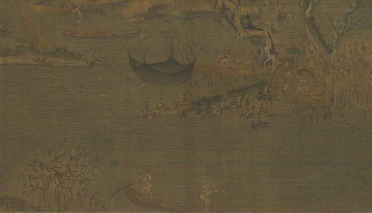 五代南唐趙幹江行初雪圖　卷