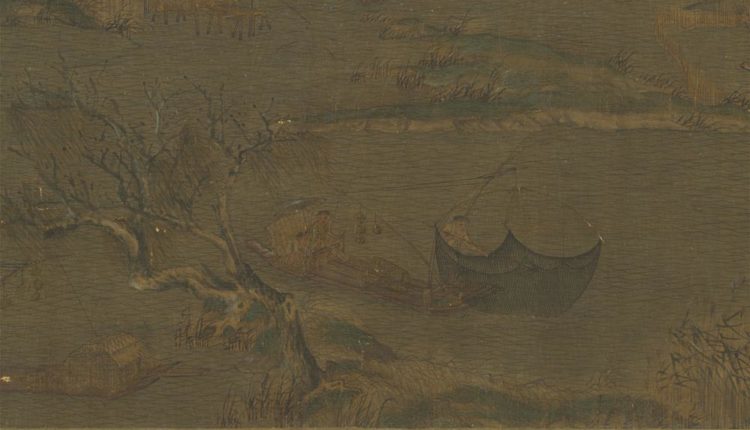 五代南唐趙幹江行初雪圖　卷